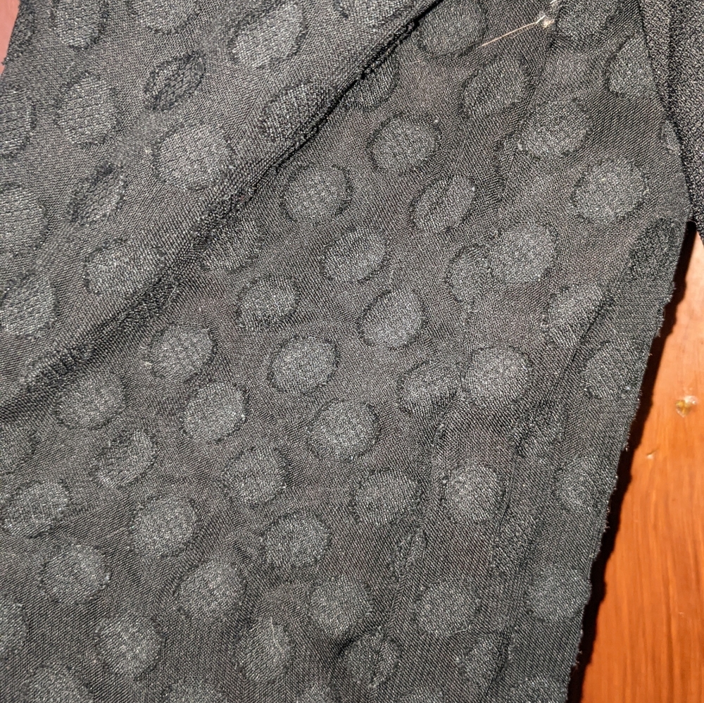 Puffed Sleeve Jeweled Collar Blouse - Picture 4 of 6
